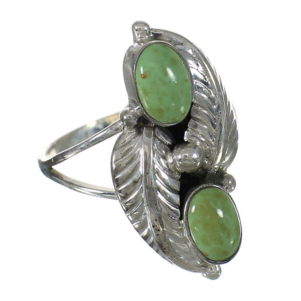 Sterling Silver Turquoise Jewelry Ring Size 5-3/4 FX91479